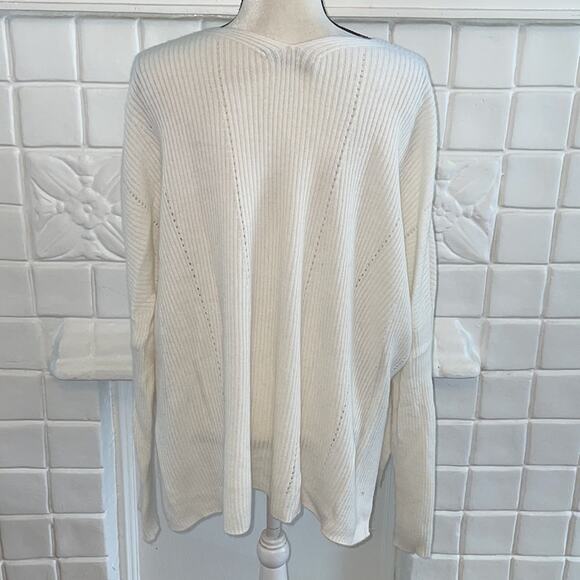 All Saints White Wool Alpaca Sweater L - Picture 4 of 9